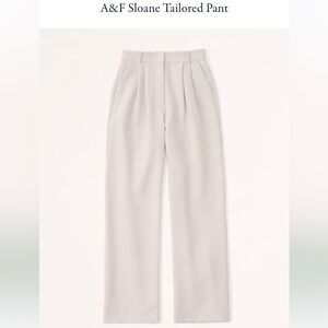 Abercrombie & Fitch Sloane tailored pant in light taupe size 8